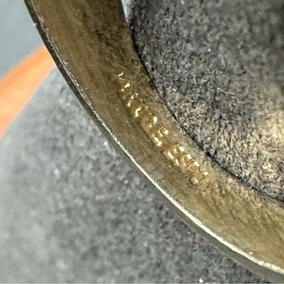 Vintage Tiger Eye Cocktail Ring Marked 14K GE ESPO - Picture 6 of 13